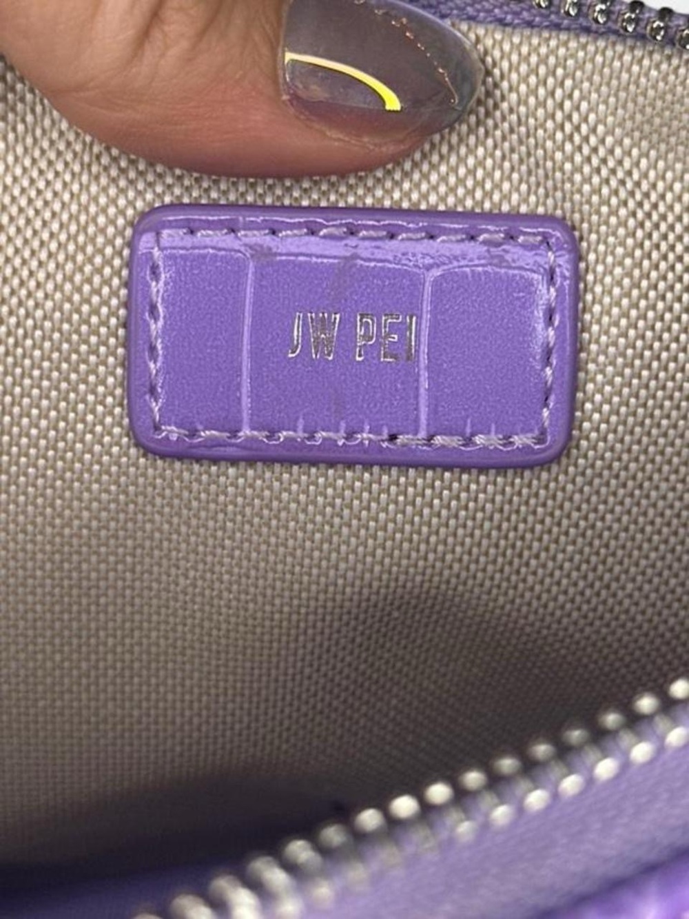 JW PEI Purple Croc-Embossed Shoulder Bag - Picture 8 of 8